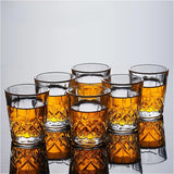 6pcs Sets Luxury Wine Glasses Transparent Glass Cup Exquisite Cocktail Glass European Style Whiskey Glass Bar Brandy Beer Cups