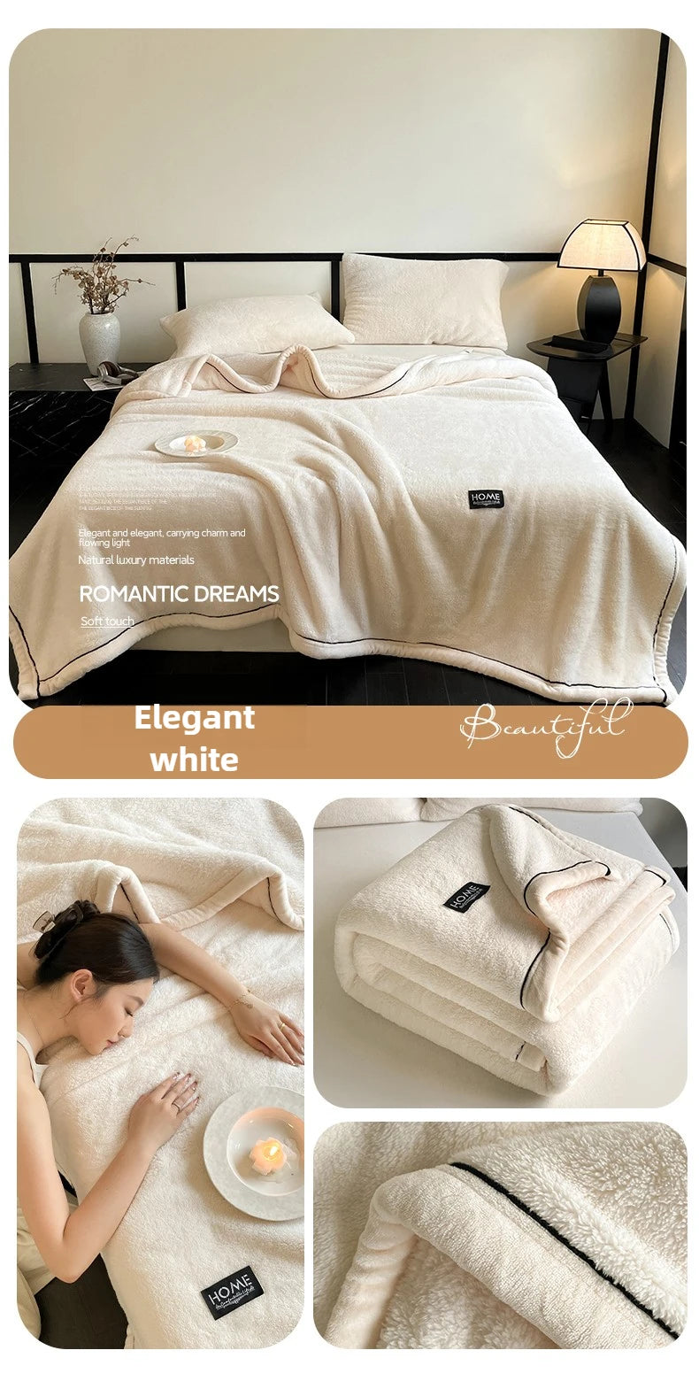 Plush Warm Winter Blanket A Grade Coral Fleece Flannel Soft Thick Bed Blankets for Sofa Single Double Couple Furry Bedspread Julia M LifeStyles
