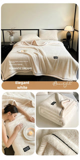 Plush Warm Winter Blanket A Grade Coral Fleece Flannel Soft Thick Bed Blankets for Sofa Single Double Couple Furry Bedspread Julia M LifeStyles