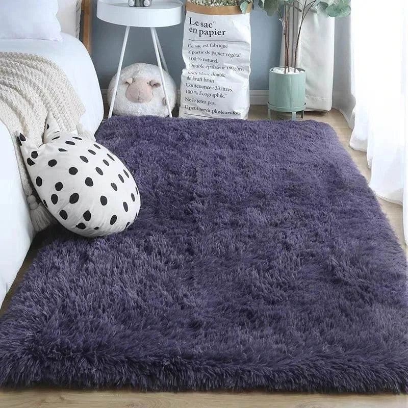 Tie-Dye Plush Carpet - Soft Fluffy Living Room Bedroom Mat - Julia M LifeStyles