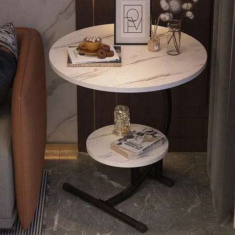 Julia M 55cm White Round Coffee Table - Minimalist Nordic Design 🌟