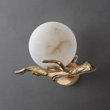 Carrara Marble Outdoor Wall Sconce