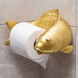 Golden Carp Vintage Toilet Paper Holder