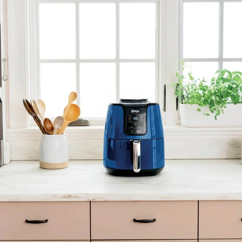 Ninja 4Qt Air Fryer, Nonstick Basket with Crisper Plate, 1550 Watts, White Julia M LifeStyles