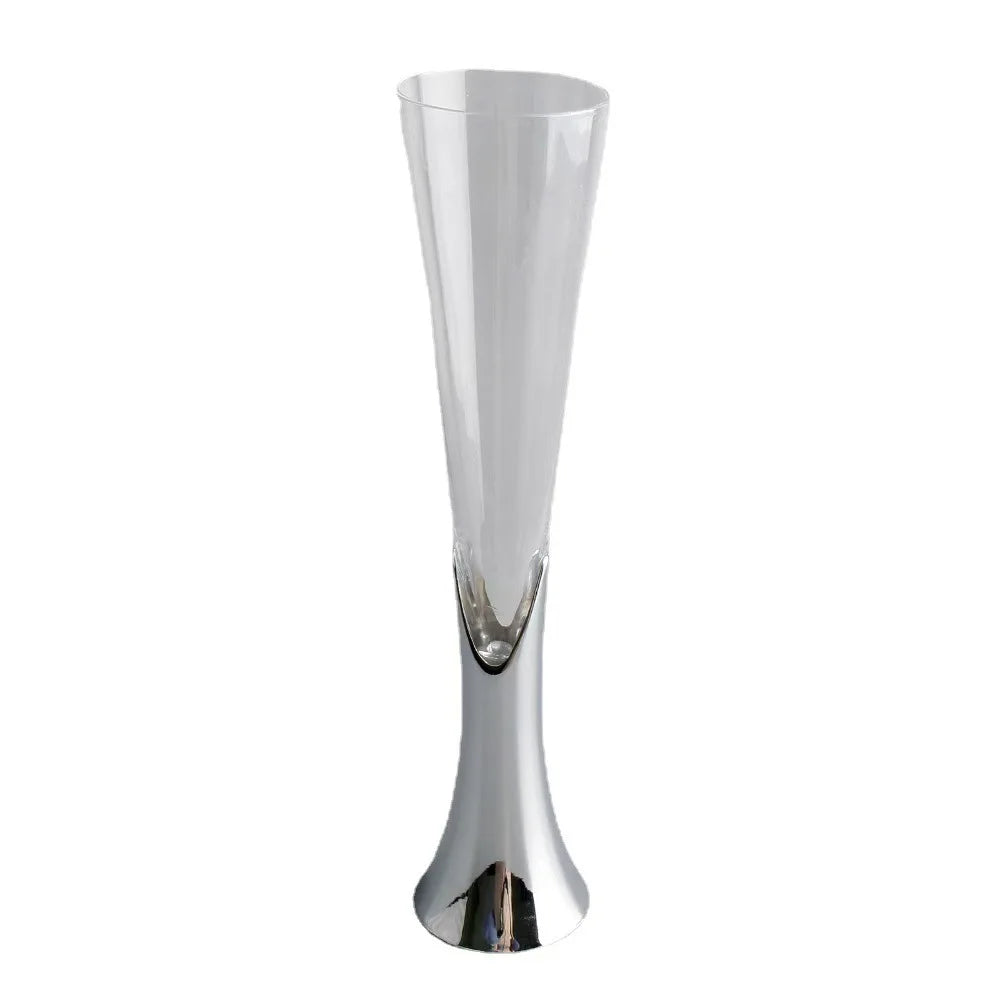 Diamond Women's Champagne mug Set with Diamond Crystal Glass High Leg Wine Cup Drink Cup Gift Wine Glass Beautiful Cups 150ml Julia M Home & Kitchen