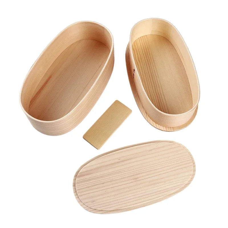 Lunch Box Picnic Japanese Bento for School Kids Dinnerware Set Round Square