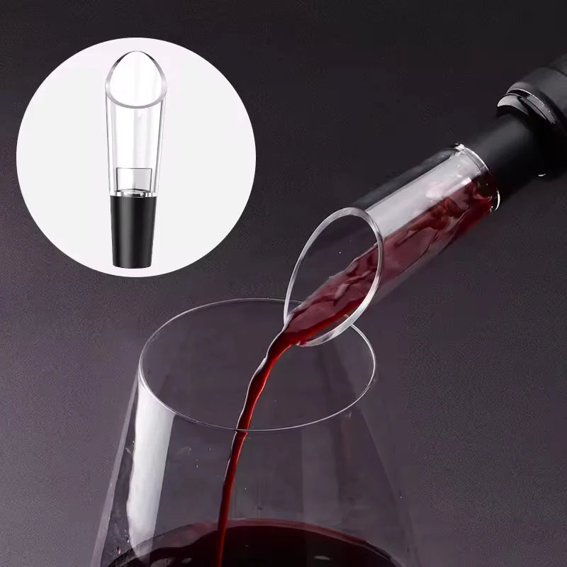 4-in-1 Electric Bottle Wine Opener Set Rechargeable Electric Automatic Corkscrew Wine Opener Set Wine Stopper, Wine Pourer Julia M Home & Kitchen