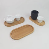 Tableware Solid Wood Food Tray Round Rectangle Dessert Plate Japanese-style Wooden Snack Fruit Tea Saucer Pallet Bread Board Julia M LifeStyles