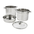 8 Qt Multipot Set 4-Piece Stainless Steel Cookware for Ultimate Kitchen Convenience Julia M LifeStyles