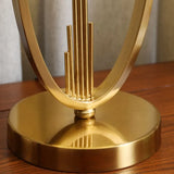 Post Modern Metal Table Lamp Creative European Hotel Living Room Study Bedroom Bedside Decorative Desk Lamp Cloth Large Size
