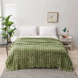 Cozy Coral Fleece Rabbit Fur Blanket for Sofa & Bedroom Julia M LifeStyles