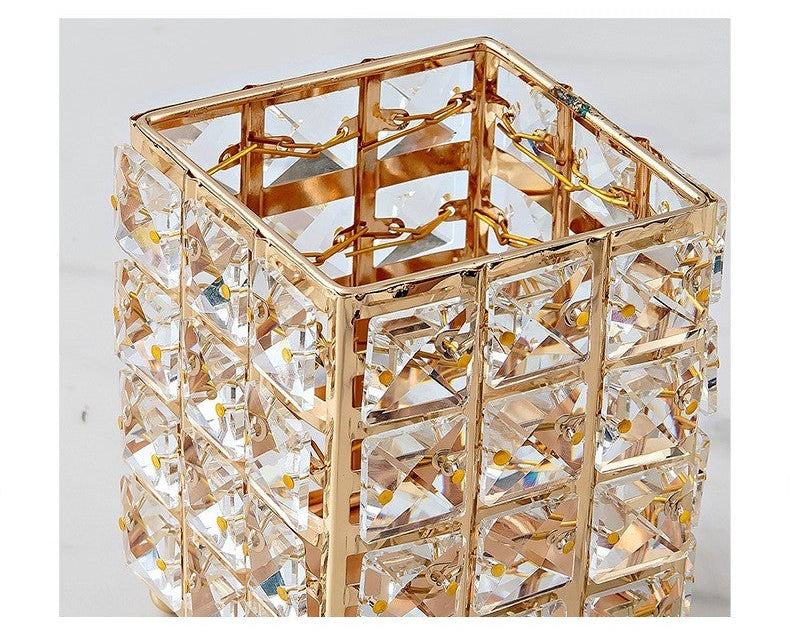 Light Luxury Style Crystal Tissue Box