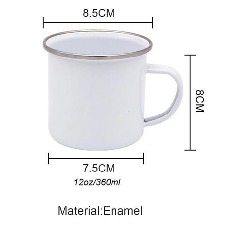 Faith Hope Love Print Christian Creative Enamel Mugs Outdoor Travel Coffee Cup Drink Dessert Milk Vintage Handle Drinkware Gift Julia M Home & Kitchen