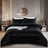 Luxury Satin Striped Duvet Cover Set with Zipper Closure & Pillow Cases - Julia M LifeStyles