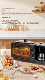 Breakfast Machine Multi-Functional For Home Bread Maker Three-in-One Electric Oven Sandwich Machine Toaster Cross-Border Overseas Same Style Julia M Home & Kitchen