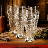Creative New Thick Luxury Carved Pattern Beer Cup High Grade Brewery Malt Drinking Water Cup Pub Use
