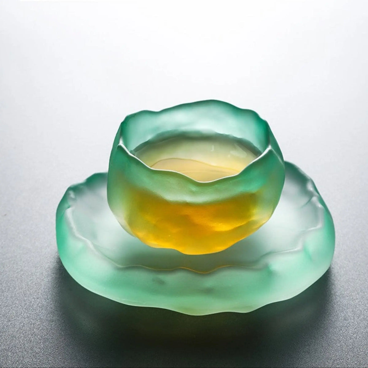 Frosted Japanese Glass Tea Cup – Elegant Single Serve Teacup - Julia M LifeStyles