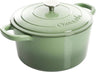 Artisan 7-Quart Round Dutch Oven - Matte Linen White w/Gold Knob Julia M Home & Kitchen