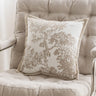 Exquisite Nordic Floral Embroidery French Cream Throw Pillow Cover Julia M LifeStyles