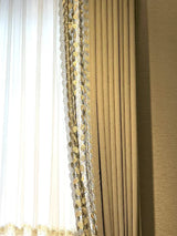 Chenille Embroidered Curtain Luxury Minimalist