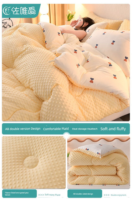 Quilt Thickened Heattech Adult Integrated Winter Quilt Spring and Autumn Duvet Insert All Year Round Neutral Machine Washable Julia M LifeStyles