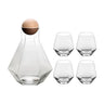 Geometric Crystal Glass Cafe and Glasses Set - Julia M LifeStyles