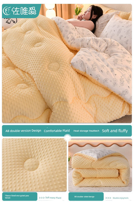 Quilt Thickened Heattech Adult Integrated Winter Quilt Spring and Autumn Duvet Insert All Year Round Neutral Machine Washable Julia M LifeStyles