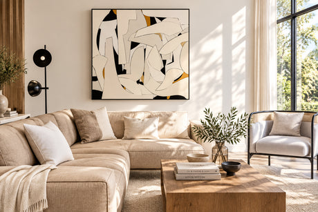 Atelier Serein Textured Canvas | Handmade Wabi-Sabi Abstract Wall Art