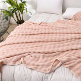 Cozy Coral Fleece Rabbit Fur Blanket for Sofa & Bedroom Julia M LifeStyles