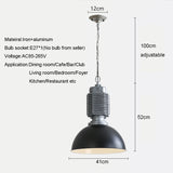 Medieval American industrial style cast aluminum chandelier Light restaurant bar shop Dining Room Lamp kitchen living room Light
