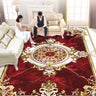European Style Luxury Living Room Carpet - Red Retro Design