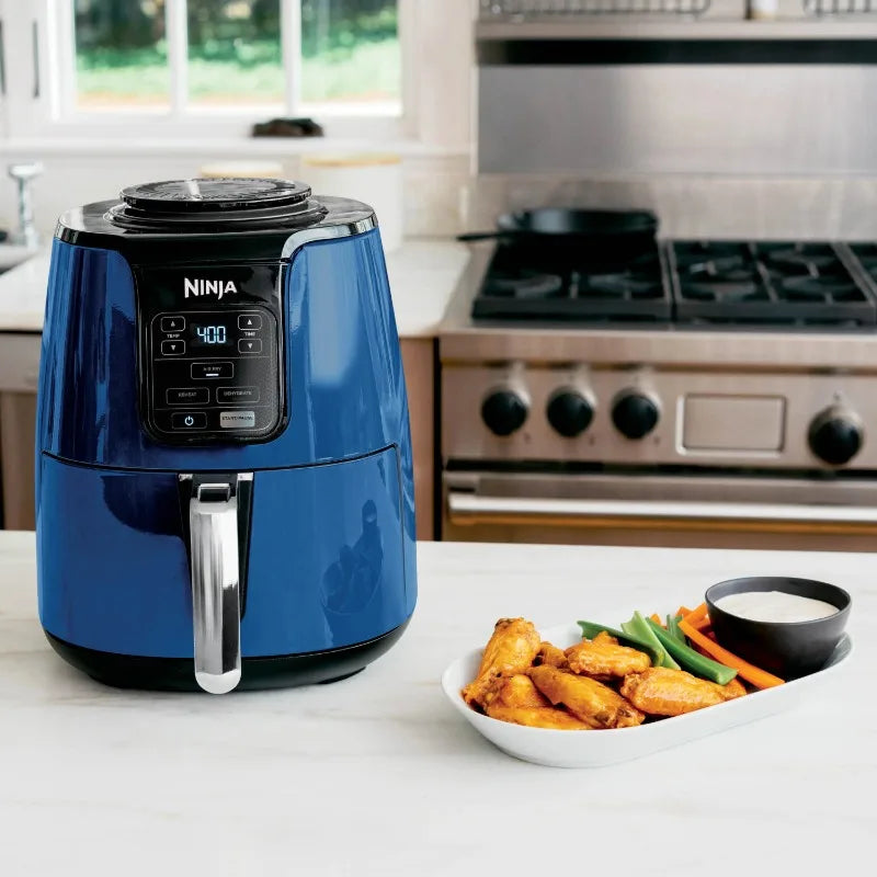 Ninja 4Qt Air Fryer, Nonstick Basket with Crisper Plate, 1550 Watts, White Julia M LifeStyles
