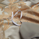 Silk-Like Satin 7-Piece Duvet Cover Set with Double Stitching & Pillowcases - Julia M LifeStyles