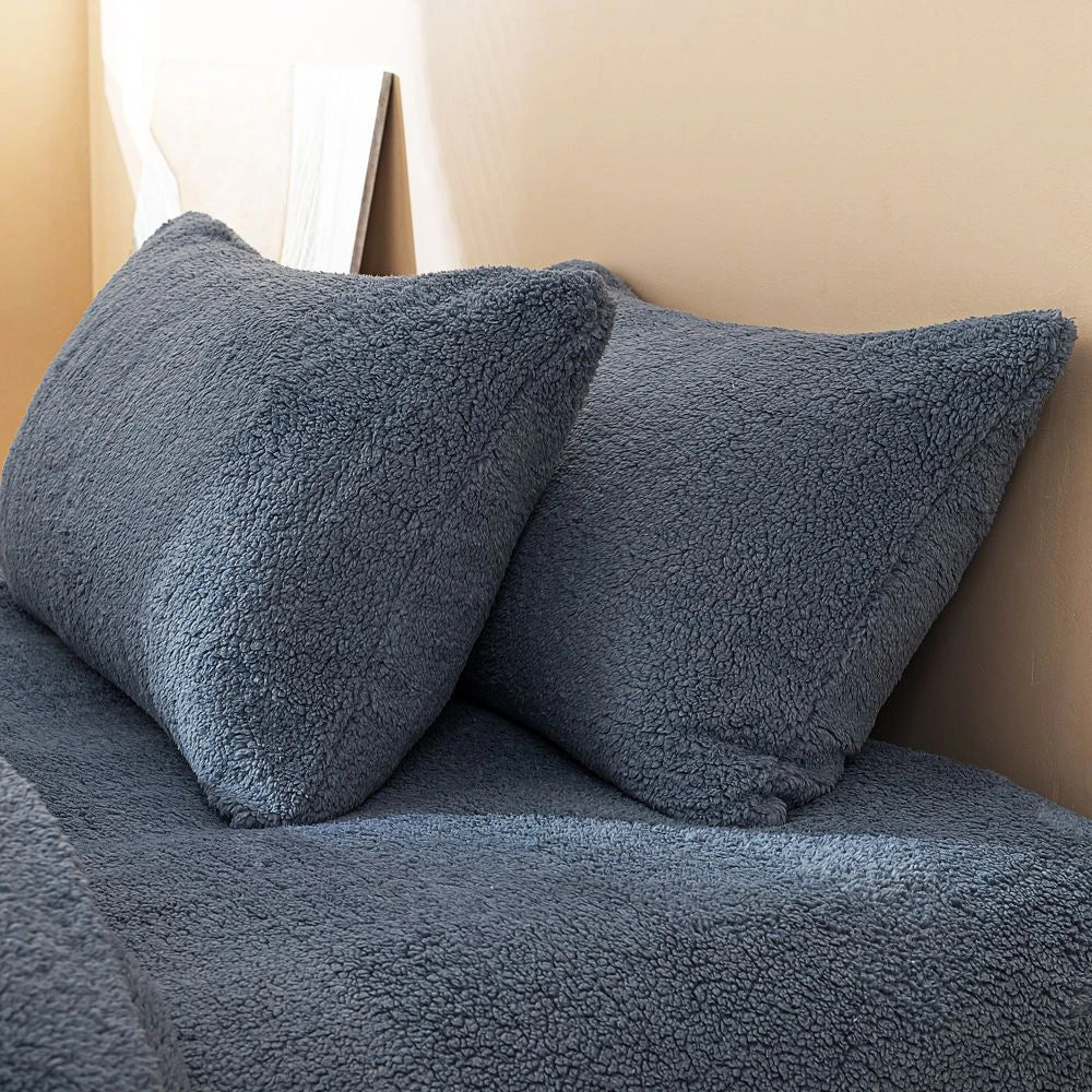 Plush Fleece Duvet Cover Set with Sheet, 4-Piece
