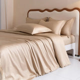 Luxury 1000TC Egyptian Cotton Duvet Cover Set with Silver Embroidery