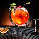 Creative Cocktail Glass Goblet Glass Globe Shape Bubble Cups Slanted Martini Cup Transparent Wine Cup Houseware Drinkware