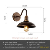Retro Waterproof LED Wall Lamp Outdoor Courtyard Villa Garden Balcony Corridor Entrance Door E27 Decorative Lighting Fixture