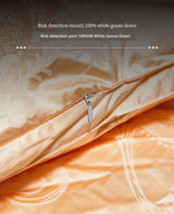 Italy Import Silk Duvet 95 White Goose down Quilt Winter Quilt Thickened Mute Floor Heating Air-Conditioning Quilt Julia M Home & Kitchen