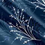 Queen Size Flower Branch Matte Duvet Cover Set - Soft and Skin-Friendly