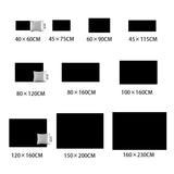 VIKAMA Orange Grey Large Living Room Carpet