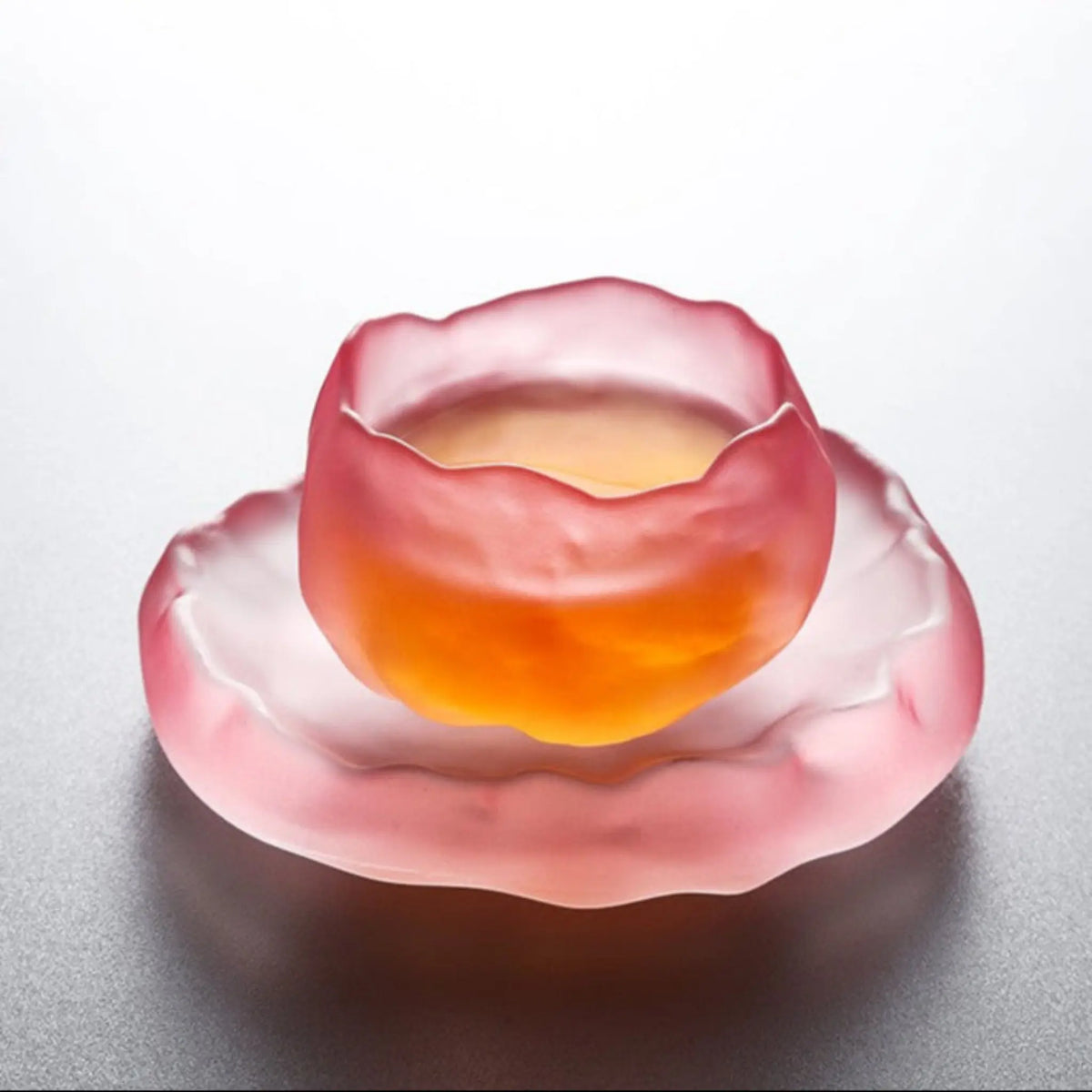 Elegant Frosted Japanese Glass Tea Cup – Single Serve Delight Julia M Home & Kitchen