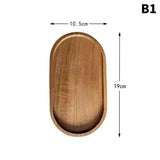Tableware Solid Wood Food Tray Round Rectangle Dessert Plate Japanese-style Wooden Snack Fruit Tea Saucer Pallet Bread Board Julia M LifeStyles