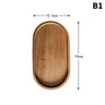 Tableware Solid Wood Food Tray Round Rectangle Dessert Plate Japanese-style Wooden Snack Fruit Tea Saucer Pallet Bread Board Julia M LifeStyles