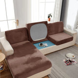 Thickened Elastic Silver Fox Fleece Sofa Cover