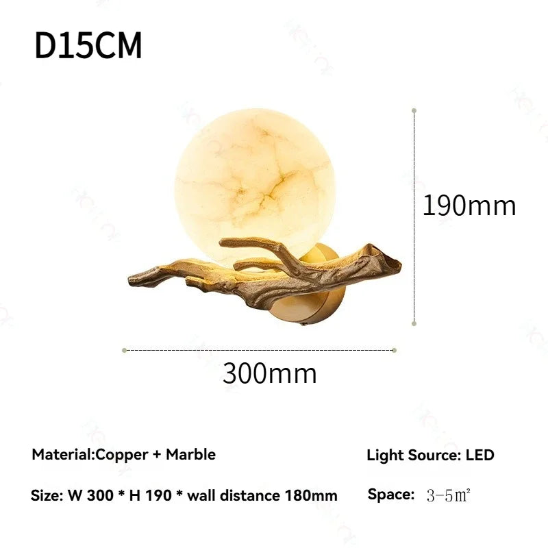 Carrara Marble Outdoor Wall Sconce