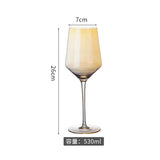 Galvanized Black Crystal Red Wine Goblet - Smoke Grey Elegance Julia M LifeStyles