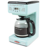 Nostalgia Retro Coffee Maker 12-Cup Programmable Vintage Coffee Machine, Red Julia M LifeStyles