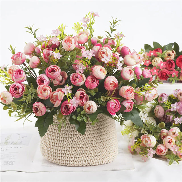 High Quality Silk Rose Bouquet for Home and Wedding Decor - Julia M LifeStyles