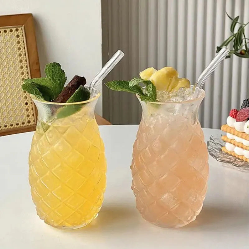 Pineapple Shaped Cocktail Glasses Set