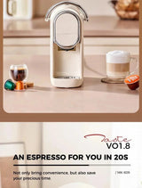 220V 19Bar 600ml 3in1 Nespresso Capsule Espresso Maker Fully Automatic Portable Office Small Home Italian Capsule Coffee Machine Julia M LifeStyles